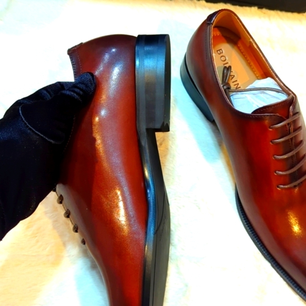 Mens Shoes Size 11 Brown Leather Whole Cut  Bolvaint Tarragona Mens Oxford - Picture 3 of 13